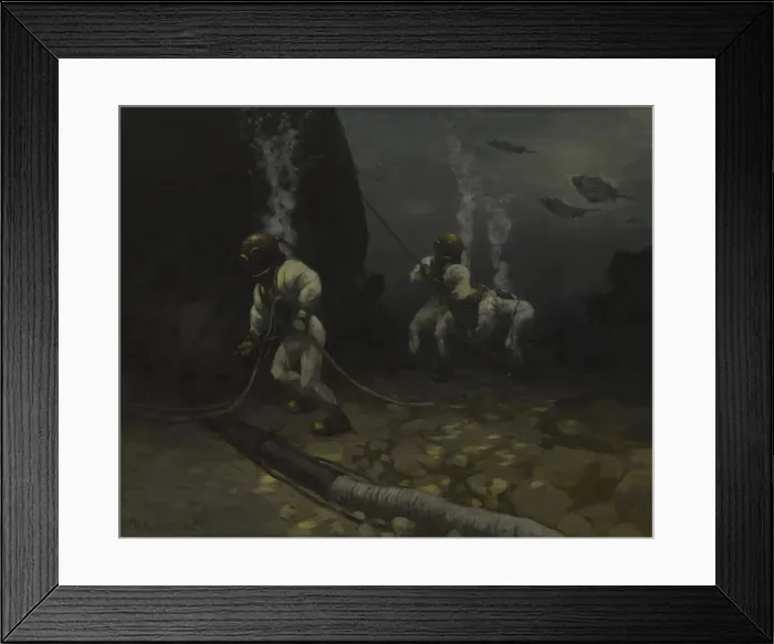 Framed Print : Divers from EPRON (Special Expedition for Underwater Works) Framed Print : Divers from EPRON (Special Expedition for Underwater Works)