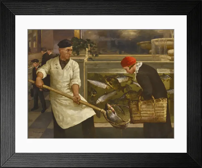 Framed Print : In a Fish Shop Framed Print : In a Fish Shop