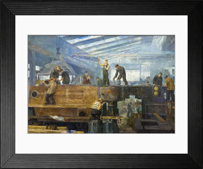 Framed Print : Turbine installation Framed Print : Turbine installation