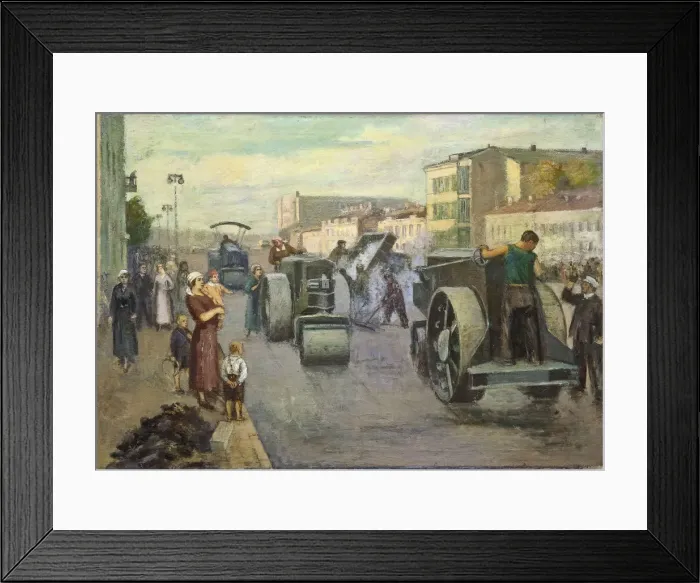 Framed Print : The reconstruction of Moscow Framed Print : The reconstruction of Moscow
