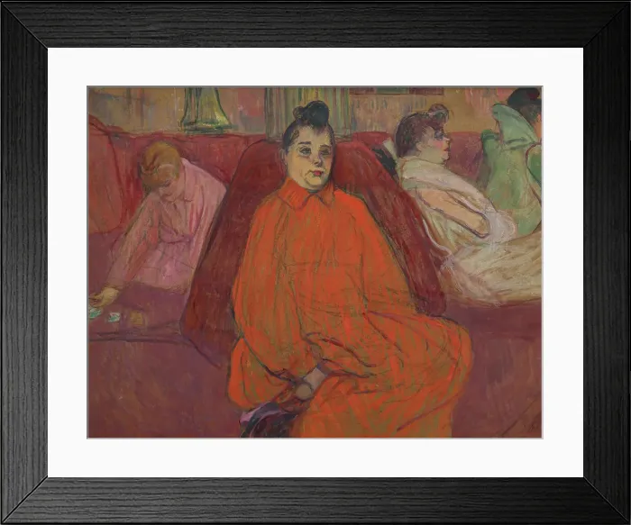 Framed Print : In the Salon: The Couch Framed Print : In the Salon: The Couch