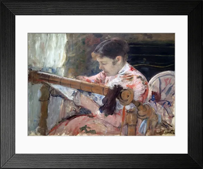 Framed Print : Lydia at a Tapestry Framed Print : Lydia at a Tapestry