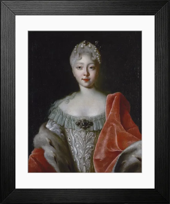Framed Print : Portrait of Grand Duchess Elisabeth Petrovna (1709-1761) Framed Print : Portrait of Grand Duchess Elisabeth Petrovna (1709-1761)