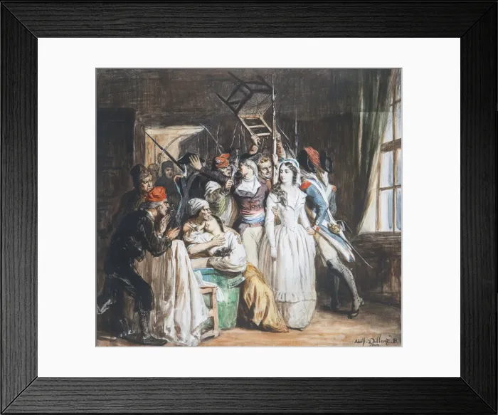 Framed Print : The Death of Marat Framed Print : The Death of Marat