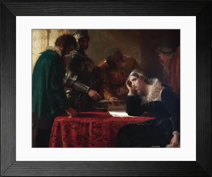 Framed Print : The Abdication of Mary, Queen of Scots Framed Print : The Abdication of Mary, Queen of Scots