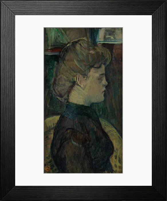 Framed Print : Hélène Vary in Profile Framed Print : Hélène Vary in Profile