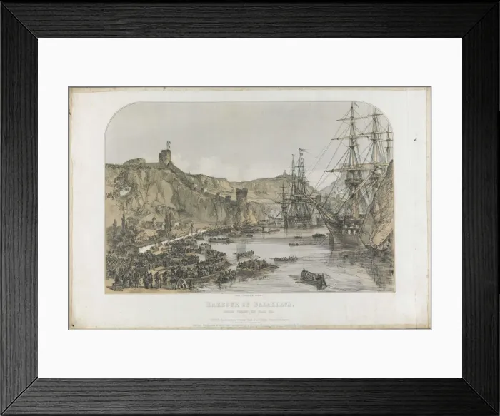 Framed Print : View of the harbour of Balaclava