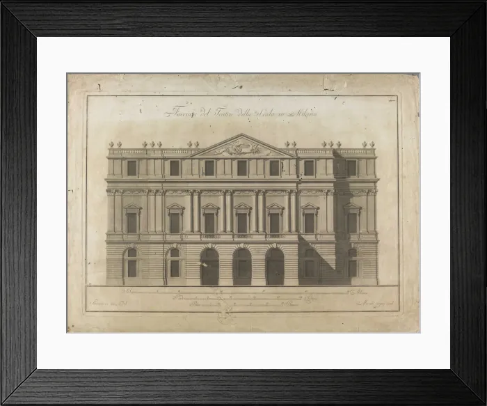 Framed Print : Teatro alla Scala. Project Framed Print : Teatro alla Scala. Project
