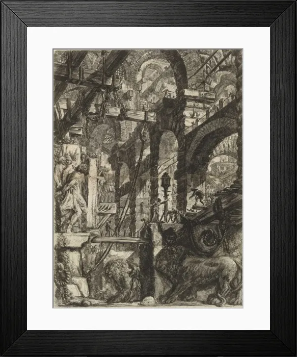 Framed Print : From the series The Imaginary Prisons (Le Carceri d Invenzione) Framed Print : From the series The Imaginary Prisons (Le Carceri d Invenzione)