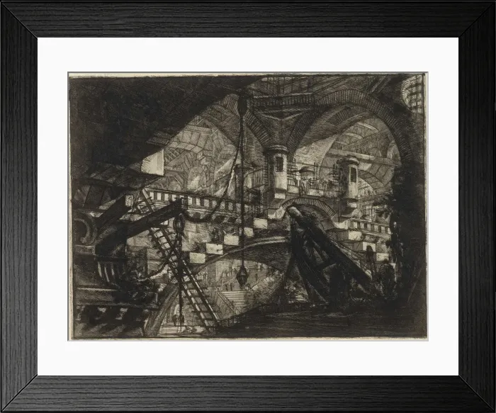 Framed Print : From the series The Imaginary Prisons (Le Carceri d Invenzione) Framed Print : From the series The Imaginary Prisons (Le Carceri d Invenzione)