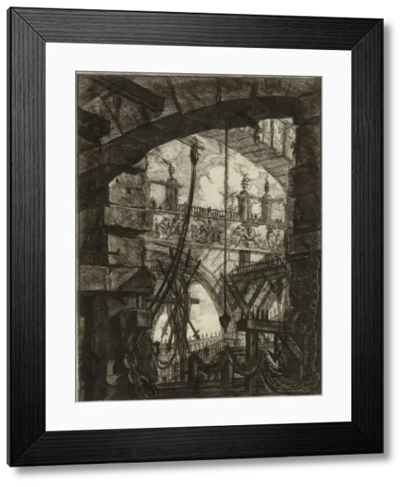 Framed Print : From the series The Imaginary Prisons (Le Carceri d Invenzione) Framed Print : From the series The Imaginary Prisons (Le Carceri d Invenzione)