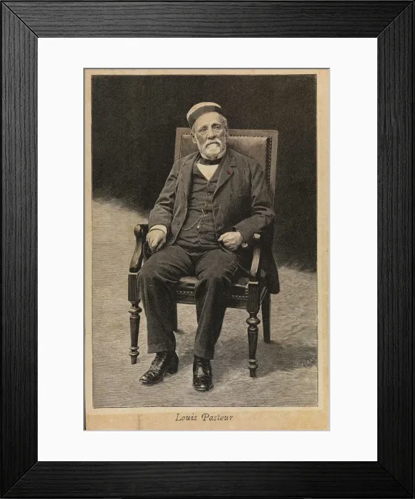 Framed Print : Portrait of Louis Pasteur (1822-1895) Framed Print : Portrait of Louis Pasteur (1822-1895)