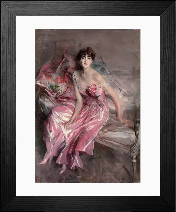 Framed Print : La signora in rosa Framed Print : La signora in rosa