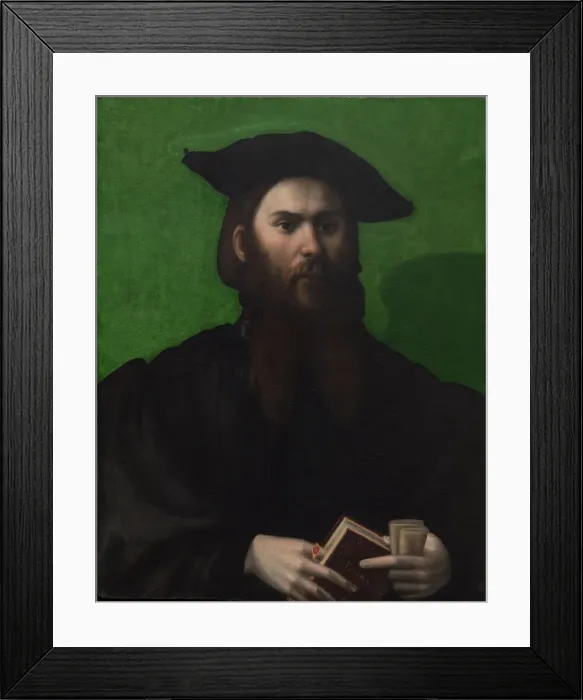 Framed Print : Portrait of a Man with Petrarchino