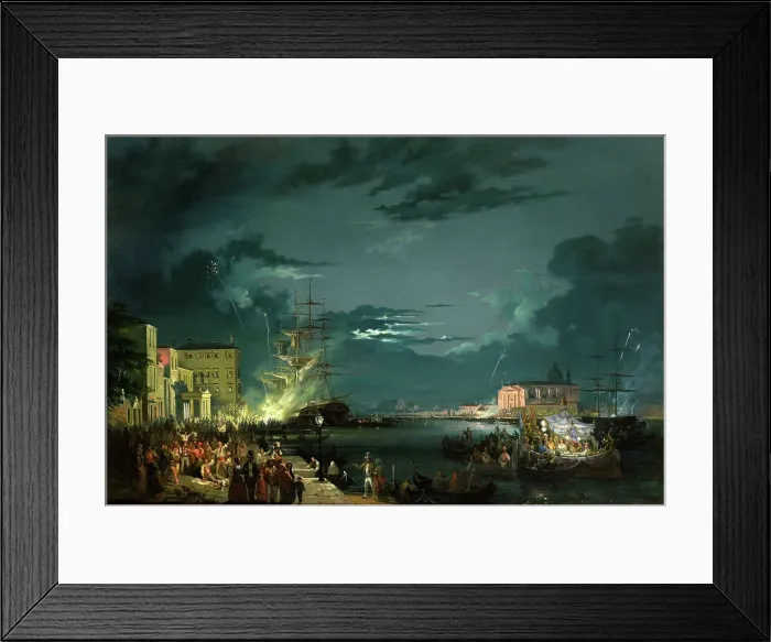 Framed Print : Nocturne with the Festa del Redentore Framed Print : Nocturne with the Festa del Redentore