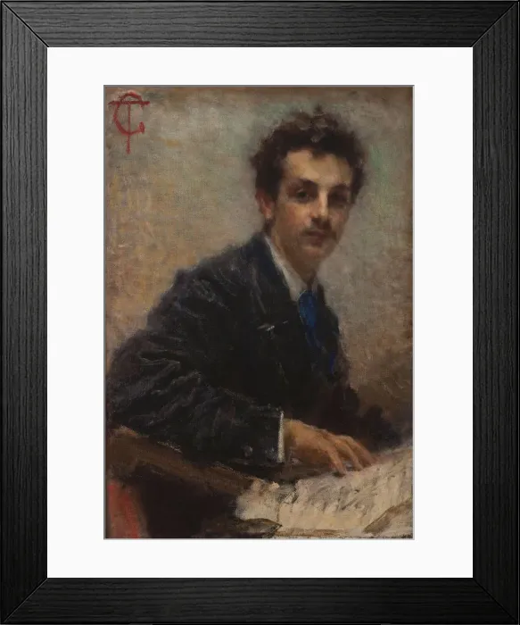 Framed Print : Portrait of the composer Benedetto Junck (1852-1903) Framed Print : Portrait of the composer Benedetto Junck (1852-1903)