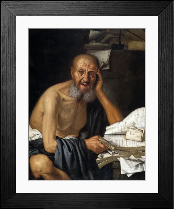 Framed Print : Sokrates. Private Collection Framed Print : Sokrates. Private Collection