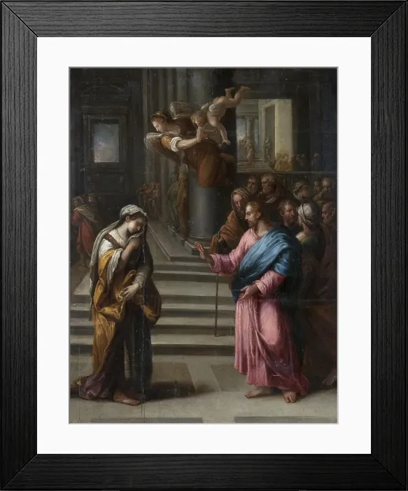 Framed Print : Christ and the Woman Taken in Adultery Framed Print : Christ and the Woman Taken in Adultery