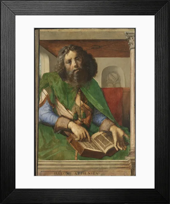 Framed Print : Plato. Found in the Collection of Musee du Louvre, Paris Framed Print : Plato. Found in the Collection of Musee du Louvre, Paris