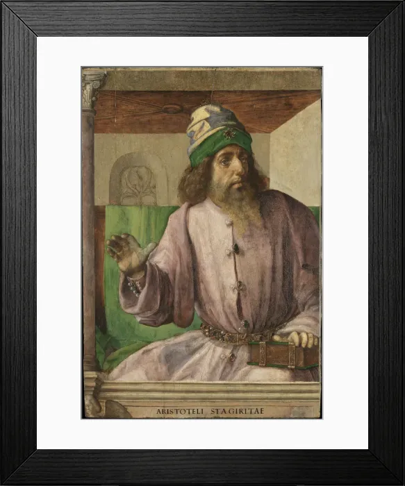Framed Print : Aristotle. Found in the Collection of Musee du Louvre, Paris Framed Print : Aristotle. Found in the Collection of Musee du Louvre, Paris