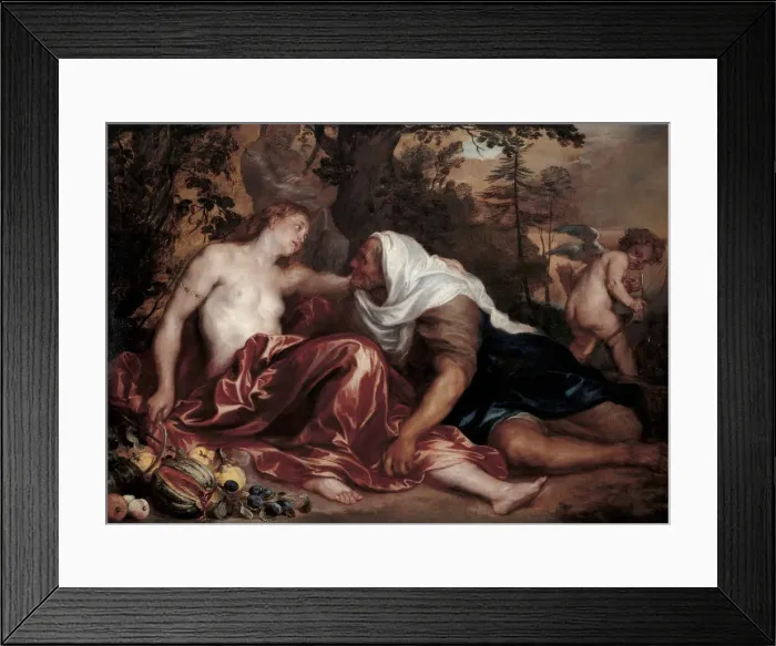 Framed Print : Vertumnus and Pomona Framed Print : Vertumnus and Pomona