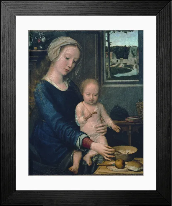 Framed Print : Madonna and Child with the Milk Soup (Madonna della Pappa) Framed Print : Madonna and Child with the Milk Soup (Madonna della Pappa)