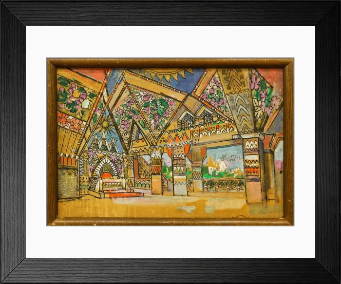 Framed Print : Stage design for the opera Snow Maiden by N. Rimsky-Korsakov Framed Print : Stage design for the opera Snow Maiden by N. Rimsky-Korsakov