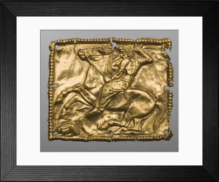 Framed Print : Plaque Depicting a Hunting Scene Framed Print : Plaque Depicting a Hunting Scene