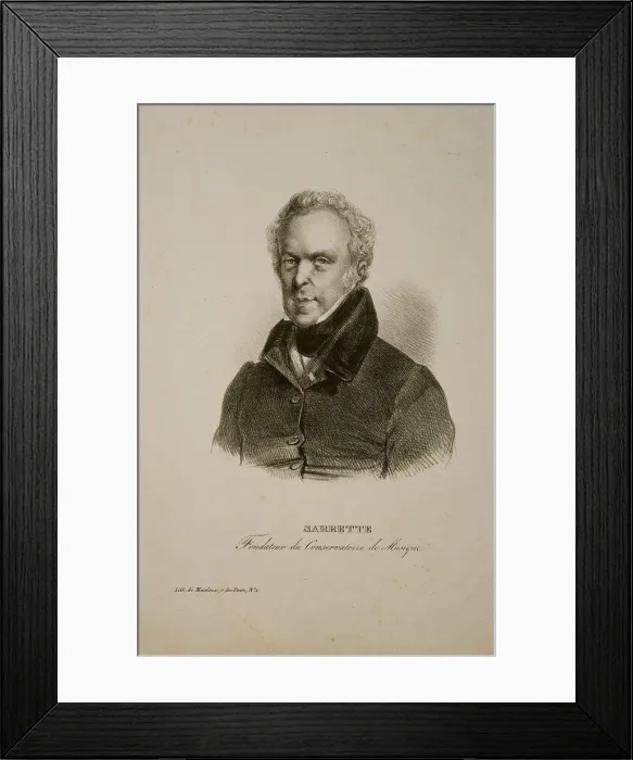 Framed Print : Portrait of Bernard Sarrette (1765-1858) Framed Print : Portrait of Bernard Sarrette (1765-1858)