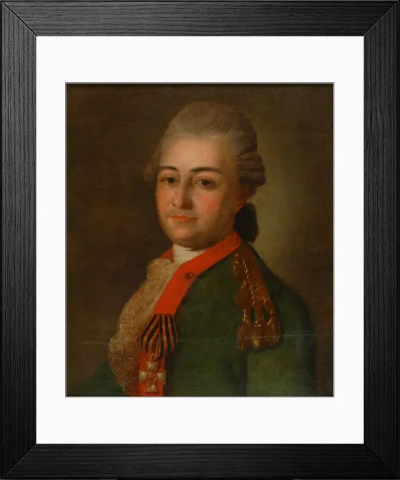 Framed Print : Portrait of Pyotr Alexeyevich Akinfov