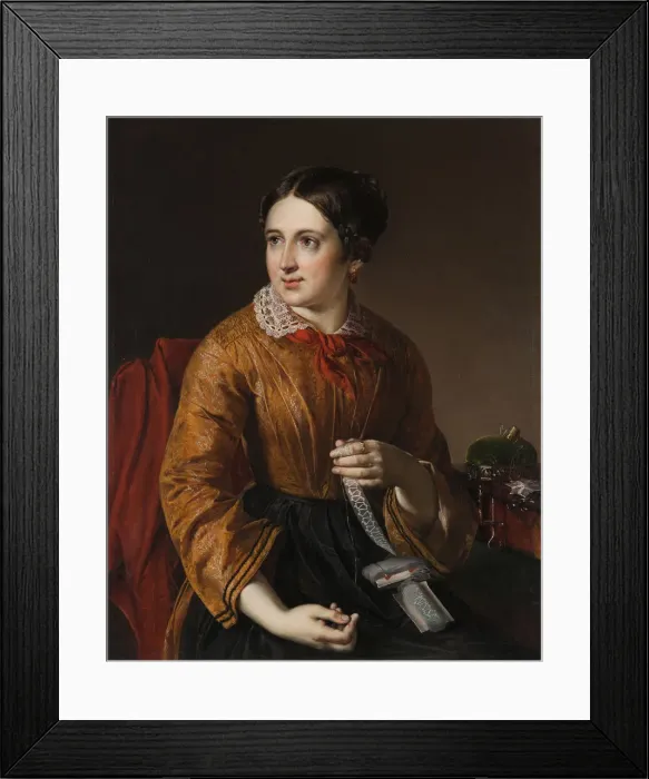Framed Print : By a lace insert Framed Print : By a lace insert