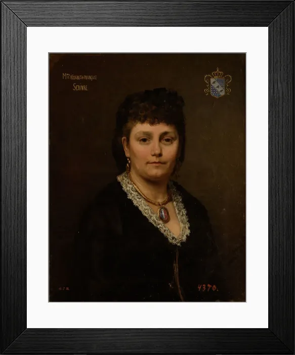 Framed Print : Portrait of Elizaveta Frantsevna Schivre (1832-1896) Framed Print : Portrait of Elizaveta Frantsevna Schivre (1832-1896)