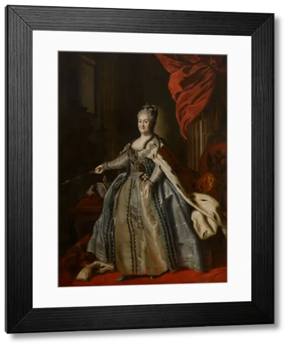 Framed Print : Portrait of Empress Catherine II (1729-1796)