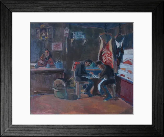 Framed Print : A butcher shop Framed Print : A butcher shop
