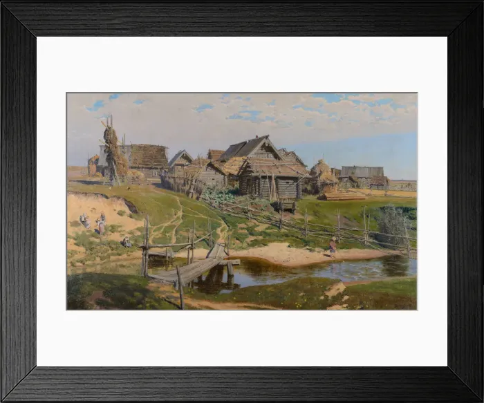Framed Print : Russian Country Village Framed Print : Russian Country Village