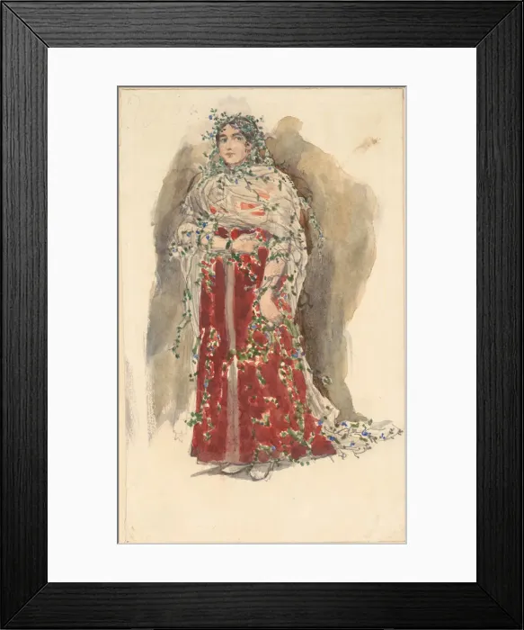 Framed Print : Spring. Costume design for the theatre play Snow Maiden by Alexander Ostrovsky Framed Print : Spring. Costume design for the theatre play Snow Maiden by Alexander Ostrovsky