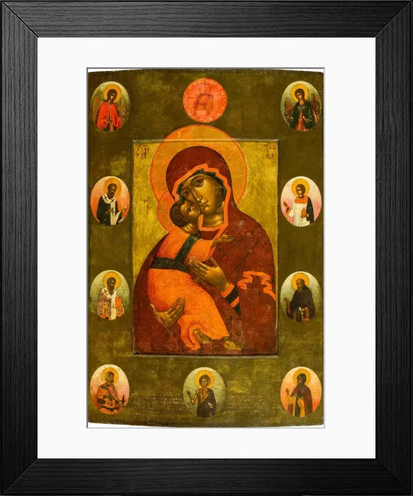 Framed Print : The Virgin of Vladimir with Selected Saints Framed Print : The Virgin of Vladimir with Selected Saints