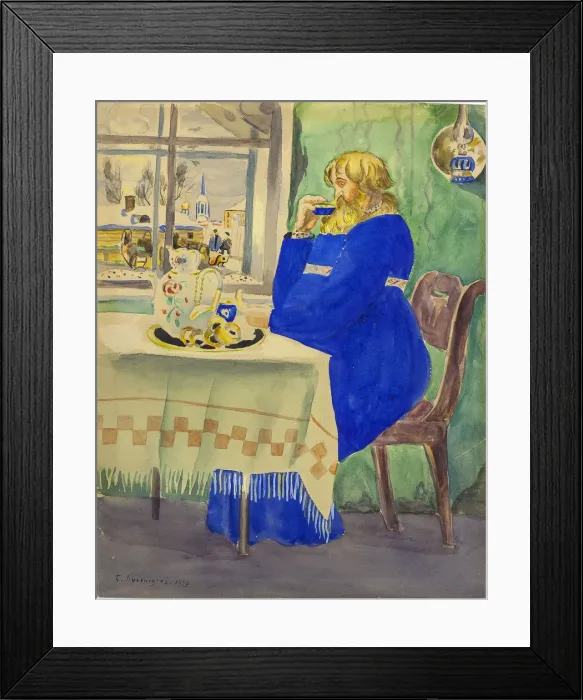 Framed Print : The coachman in Traktir Framed Print : The coachman in Traktir