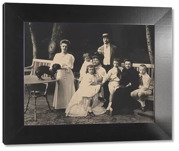 The Nabokov Family. Vladimir Dmitriewitsch, Elena Ivanovna, Maria Ferdinandovna with children