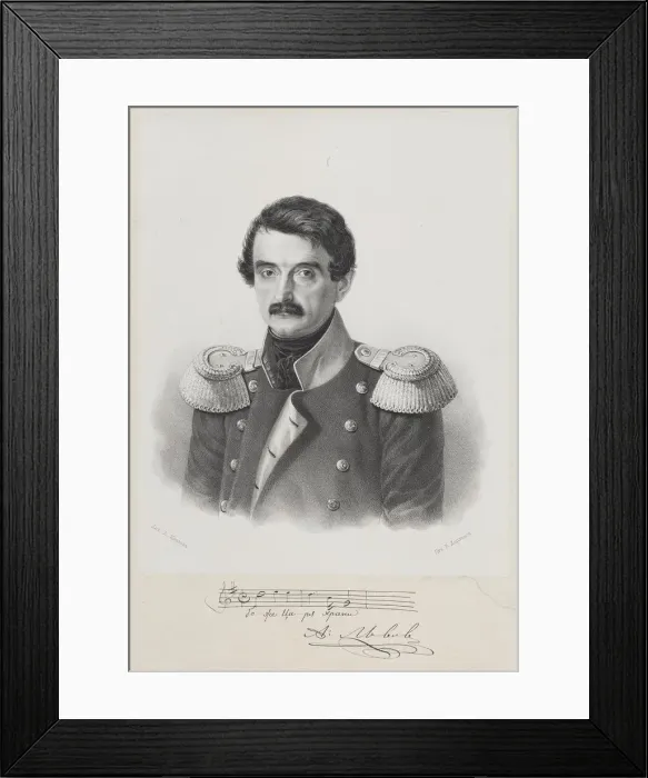 Framed Print : Portrait of the composer Alexis Lvov (1798-1870) Framed Print : Portrait of the composer Alexis Lvov (1798-1870)