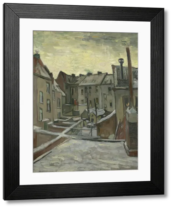 Framed Print : Houses Seen from the Back, Antwerp Framed Print : Houses Seen from the Back, Antwerp