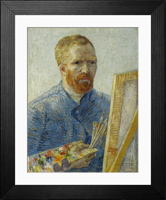 Framed Print : Self-portrait at the easel Framed Print : Self-portrait at the easel
