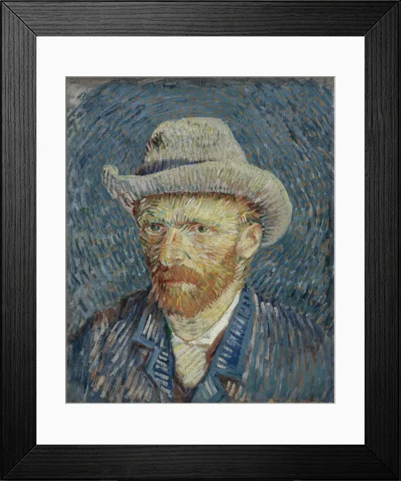 Framed Print : Self-Portrait with Grey Felt Hat Framed Print : Self-Portrait with Grey Felt Hat