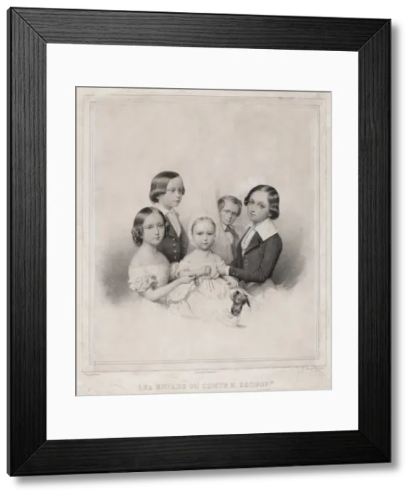 Framed Print : Children of Count Nikolay Alexandrovich Zubov Framed Print : Children of Count Nikolay Alexandrovich Zubov