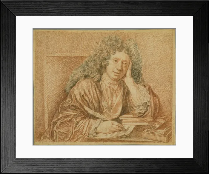 Framed Print : Portrait of the composer Michel-Richard Delalande (1657-1726) Framed Print : Portrait of the composer Michel-Richard Delalande (1657-1726)