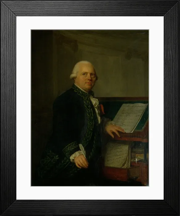 Framed Print : Portrait of the composer Francois-Joseph Gossec (1734-1829) Framed Print : Portrait of the composer Francois-Joseph Gossec (1734-1829)