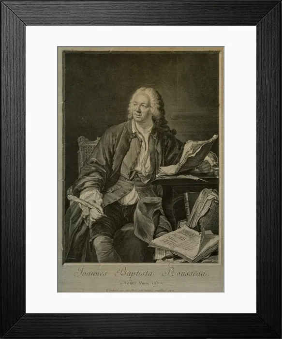 Framed Print : Portrait of the dramatist Jean-Baptiste Rousseau (1671-1741) Framed Print : Portrait of the dramatist Jean-Baptiste Rousseau (1671-1741)