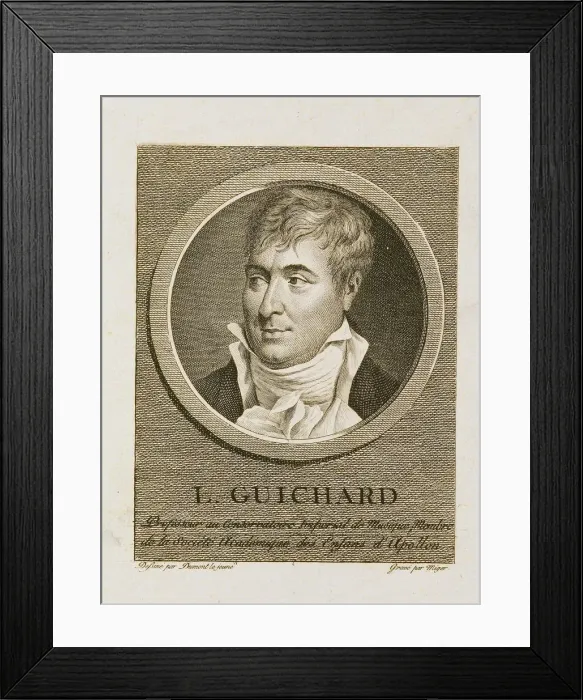 Framed Print : Portrait of the composer Louis-Joseph Guichard (1752-1829) Framed Print : Portrait of the composer Louis-Joseph Guichard (1752-1829)