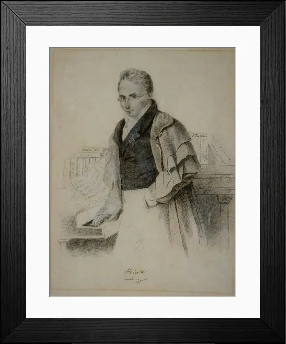 Framed Print : Portrait of the composer Ferdinand Herold (1791-1833) Framed Print : Portrait of the composer Ferdinand Herold (1791-1833)
