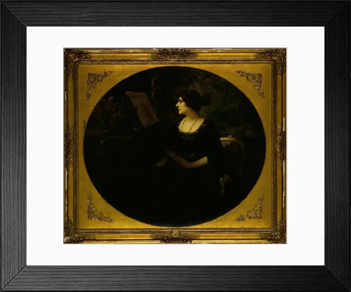 Framed Print : Portrait of the pianist Aimee-Marie Roger-Miclos (1860-1950) Framed Print : Portrait of the pianist Aimee-Marie Roger-Miclos (1860-1950)